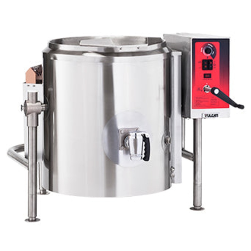 Vulcan K20GLT Natural Gas 2/3 Steam Jacketed Tilting Kettle 20 gal. - 100,000 BTU