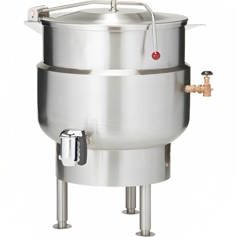 Vulcan K40DL Direct Steam 2/3 Steam Jacketed Stationary Kettle 40 Gal.