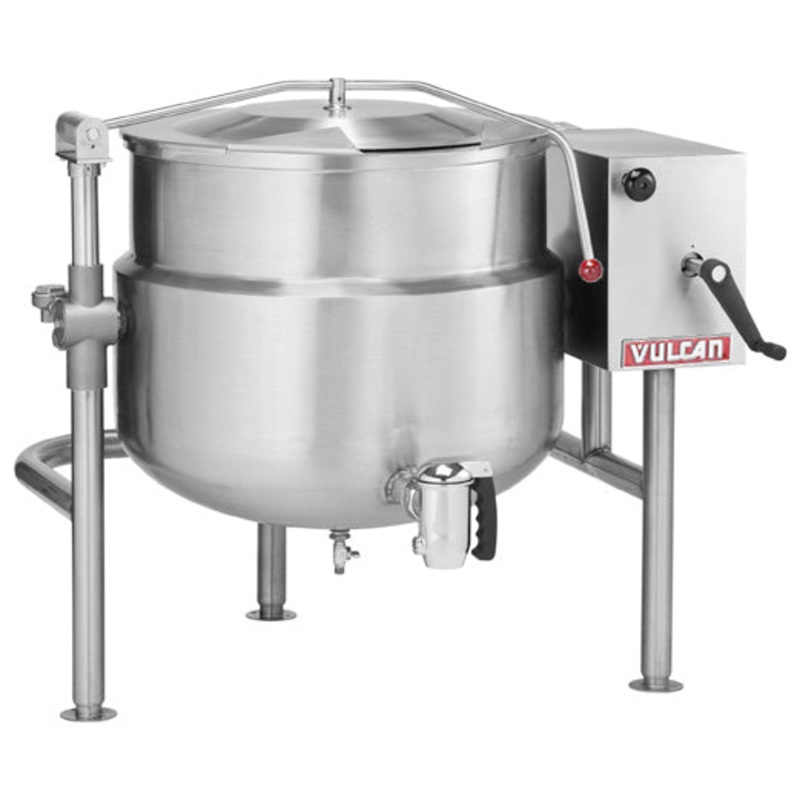 Vulcan K40DLT Direct Steam 2/3 Steam Jacketed Tilting Kettle 40 Gal.