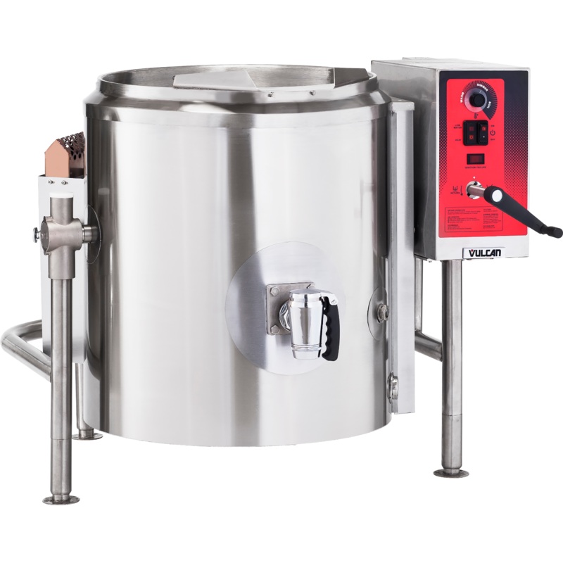 Vulcan K40GLT-NG Natural Gas 2/3 Steam Jacketed Tilting Kettle 40 Gal. - 100,000 BTU