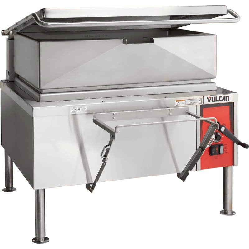 Vulcan VE40-33 - Electric Manual Tilt Braising Pan / Tilt Skillet 40 Gal. - 208-240v/50/60/1-3