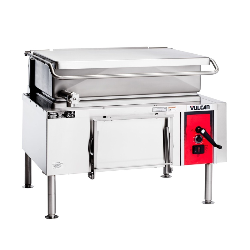 Vulcan VG40 - Natural Gas Manual Tilting Braising Pan / Tilt Skillet 40 Gal. - 120000 BTU