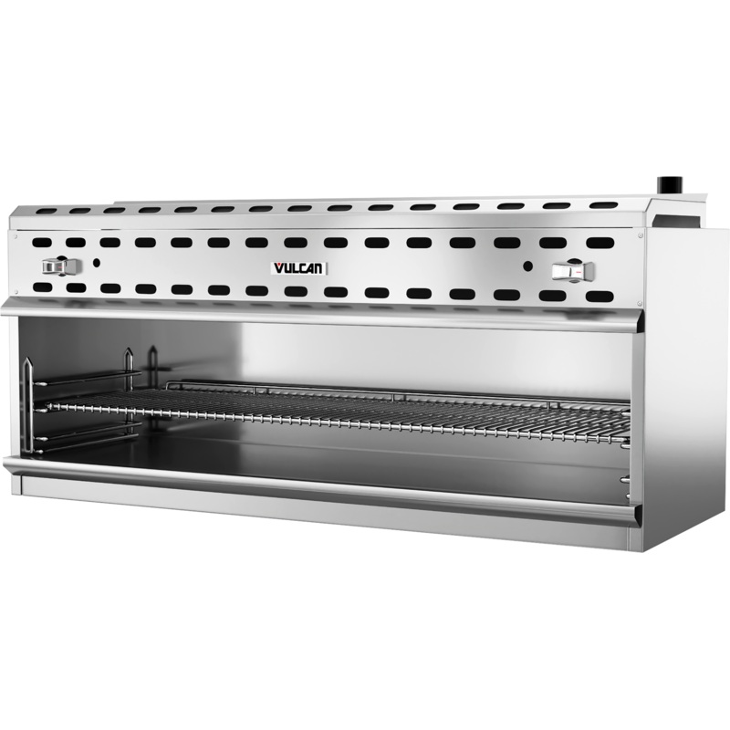 Vulcan VICM48 - Wall Mounted Cheesemelter with Two Infrared Natural Gas Burners 48" - 40,000 BTU