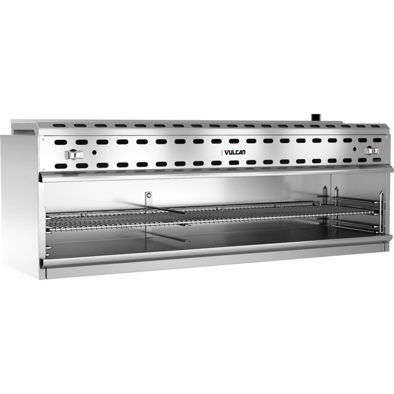 Vulcan VICM60 - Wall Mounted Cheesemelter with Two Infrared Natural Gas Burners 60" - 50,000 BTU