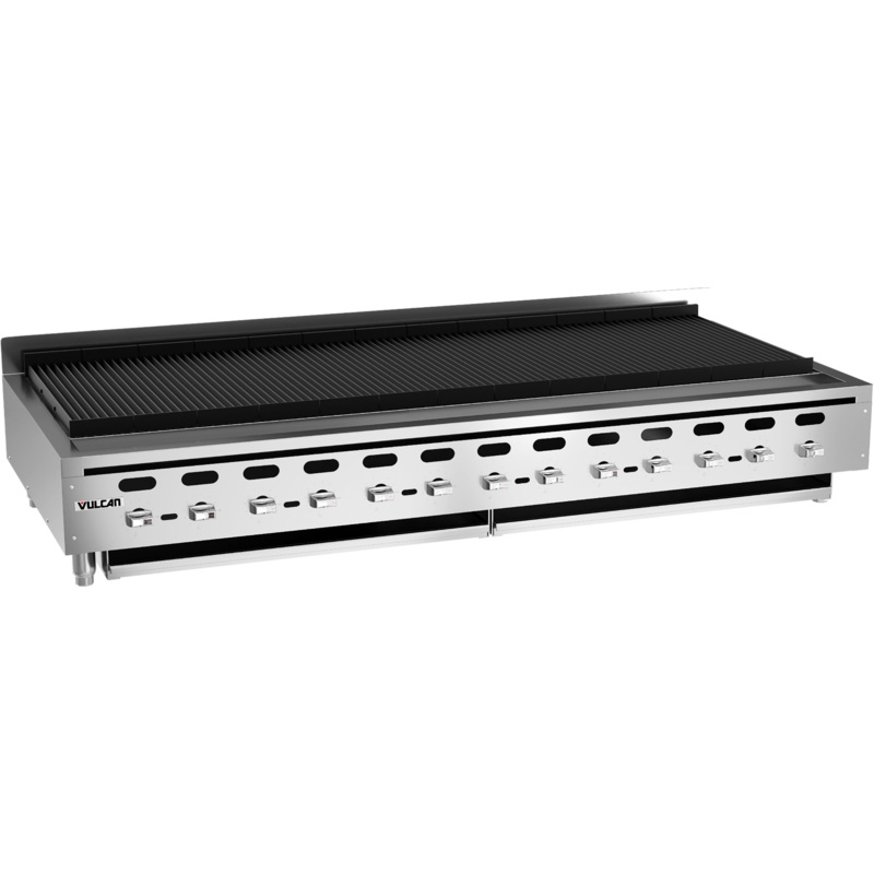 Wolf SCB72CN-1 - Countertop Low Profile Radiant Gas Charbroiler w/ 13 Burners 72" NG - 188,500 BTU