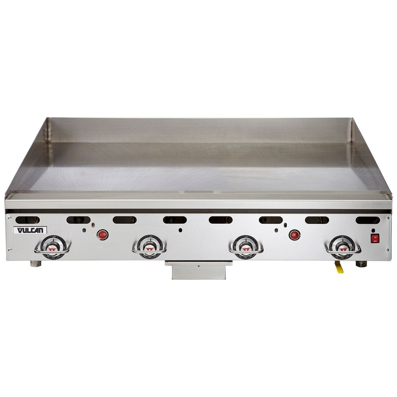 Vulcan 948RX Countertop Heavy Duty Gas Griddle w/ 4 Snap-Action Thermostatic Controls 48" NG - 108,000 BTU