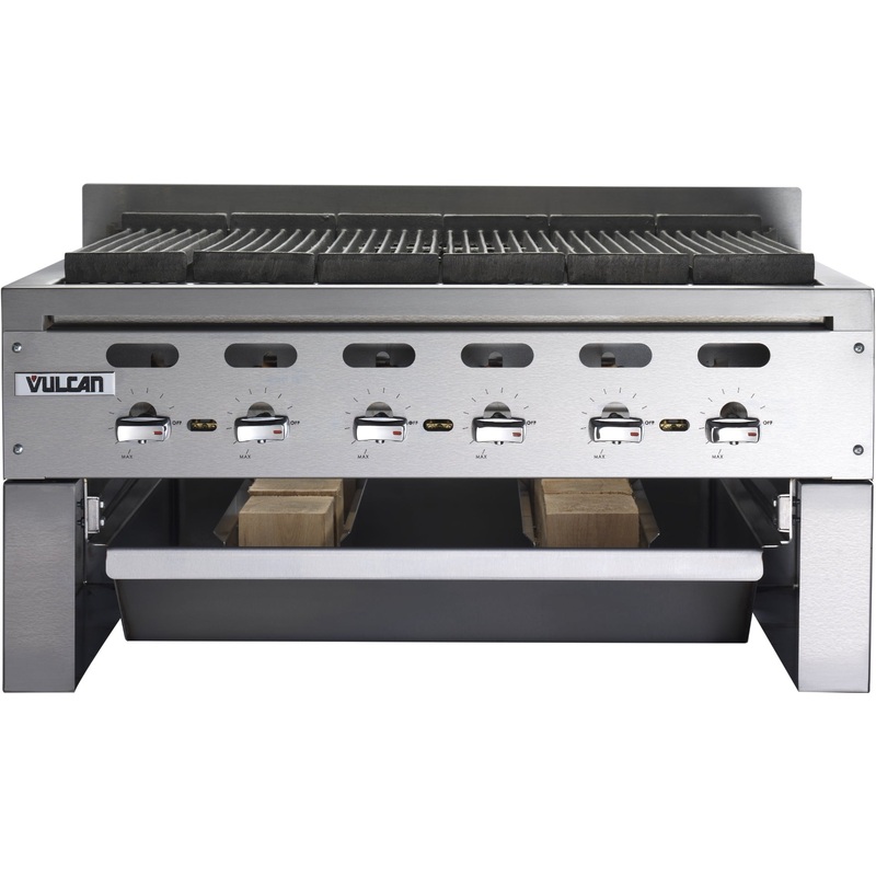 Vulcan SMOKER-VACB47 Achiever Smoker Base with Two Wood Trays 47" - for VACB47 Charbroiler
