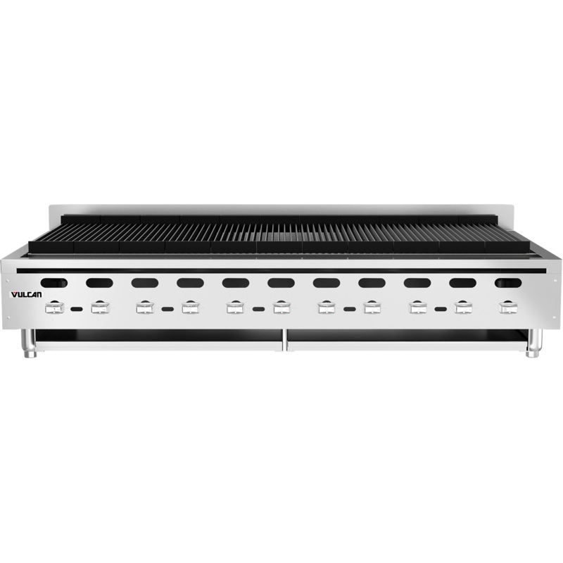 Vulcan VACB60-101 Achiever Countertop Radiant Gas Charbroiler w/ 11 Burners 60" NG - 187,000 BTU