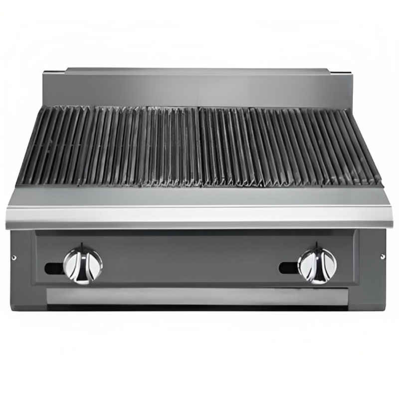 Vulcan VCBB24 V Series Heavy Duty Radiant Natural Gas Charbroiler Modular w/ 4 Burners 24" - 65,000 BTU