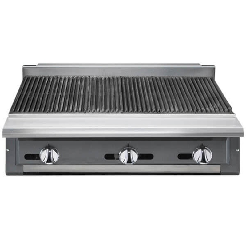 Vulcan VCBB36 V Series Heavy Duty Radiant Natural Gas Charbroiler Modular w/ 6 Burners 36" - 99,000 BTU