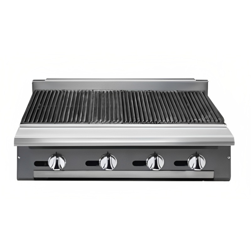 Vulcan VCBB48 V Series Heavy Duty Radiant Natural Gas Charbroiler Modular w/ 8 Burners 48" - 130,000 BTU