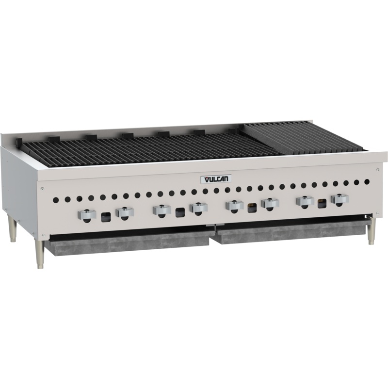 Vulcan VCCB47 Countertop Low Profile Radiant Natural Gas Charbroiler w/ 8 Burners 47" - 116,000 BTU