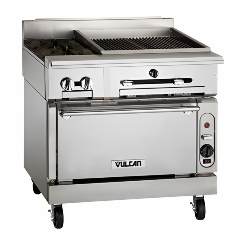 Vulcan VTC36 - Heavy Duty Infrared Gas Charbroiler Modular w/ 3 Burners 36" NG - 66,000 BTU