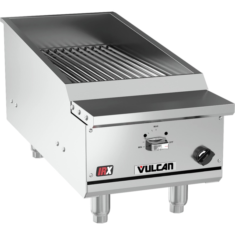 Vulcan VTEC14 - Countertop IRX Infrared Gas Charbroiler w/ 1 Burner 14" NG - 22,000 BTU