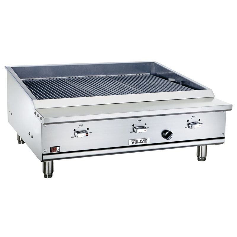 Vulcan VTEC36-1 - Countertop IRX Infrared Gas Charbroiler w/ 3 Burners 36" NG - 66,000 BTU