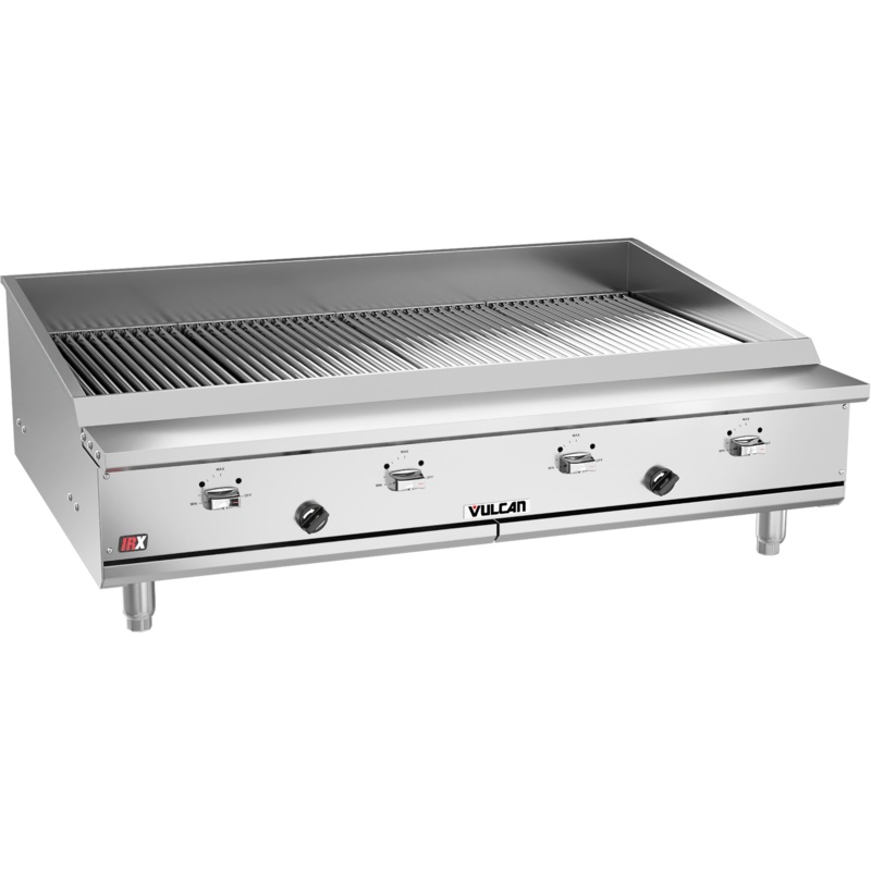Vulcan VTEC48-1 - Countertop IRX Infrared Gas Charbroiler w/ 4 Burners 48" NG - 88,000 BTU